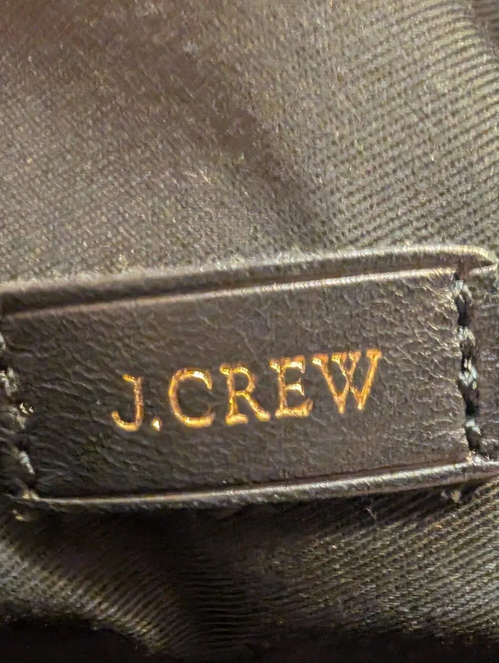 Like New J. Crew Downing Tote Bag in Black Leather and Snakeskin